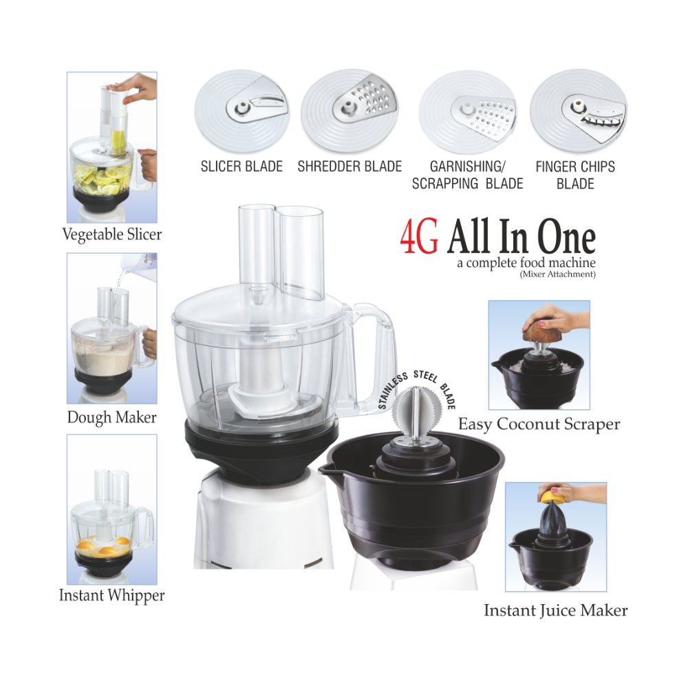 4G Food Processor Attachment Combo with Arc BBQ Lighter