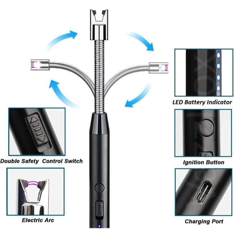 ML 774 Arc Gas BBQ Plasma Rechargeable Lighter