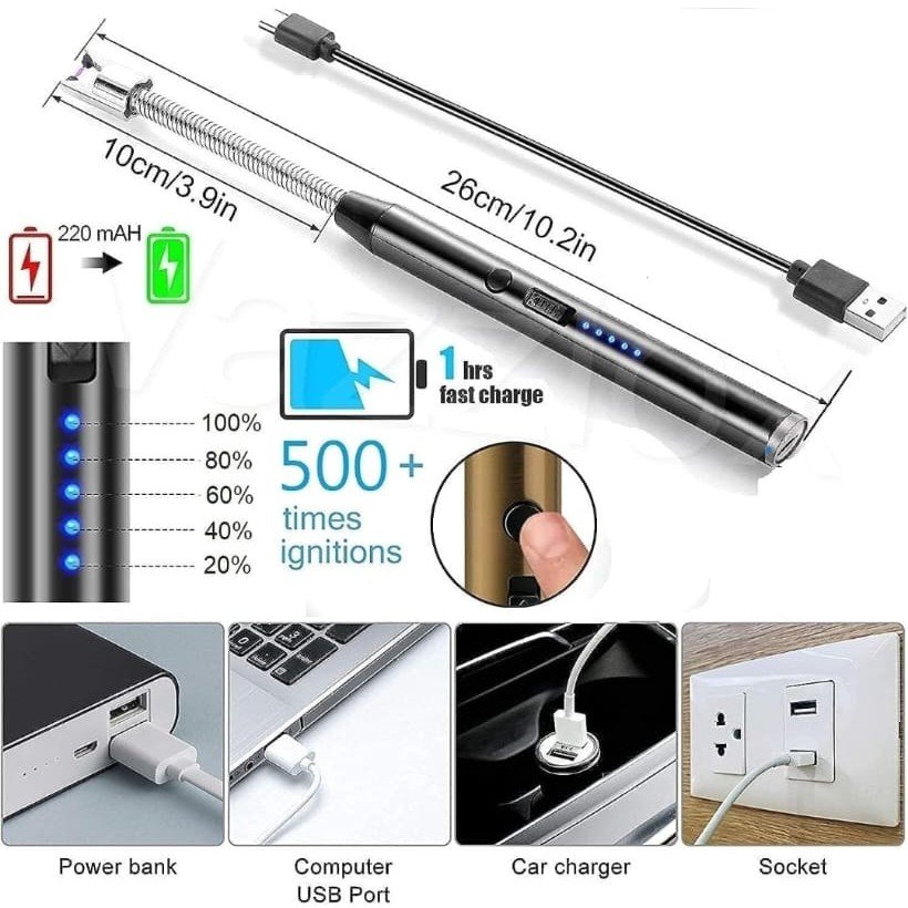 ML 774 Arc Gas BBQ Plasma Rechargeable Lighter
